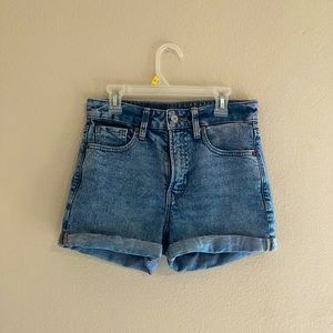 High Rise Jean Shorts